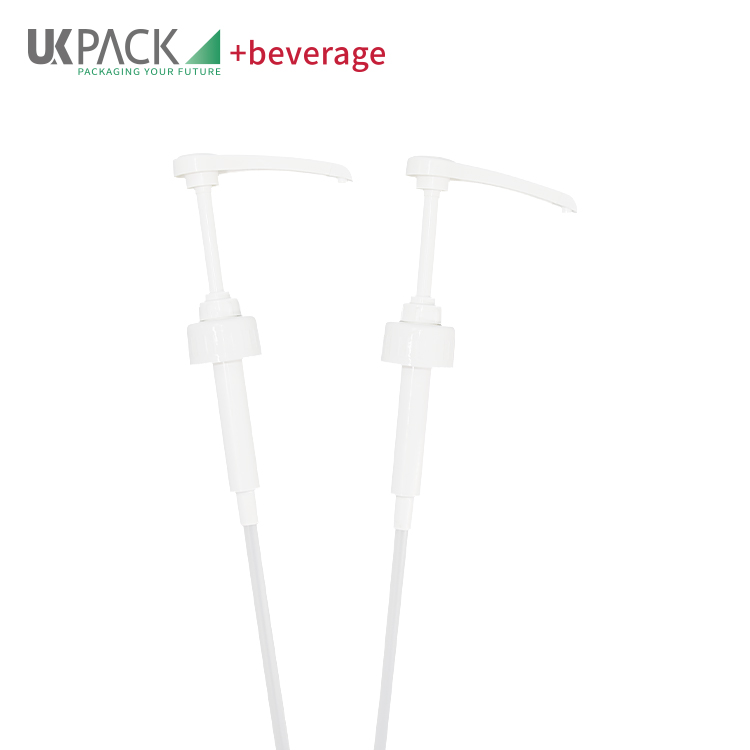 Food Grade Plastic PP Narrow Head Syrup Dispenser Pump 5ml/8ml/10ml Output 38-410 Closure