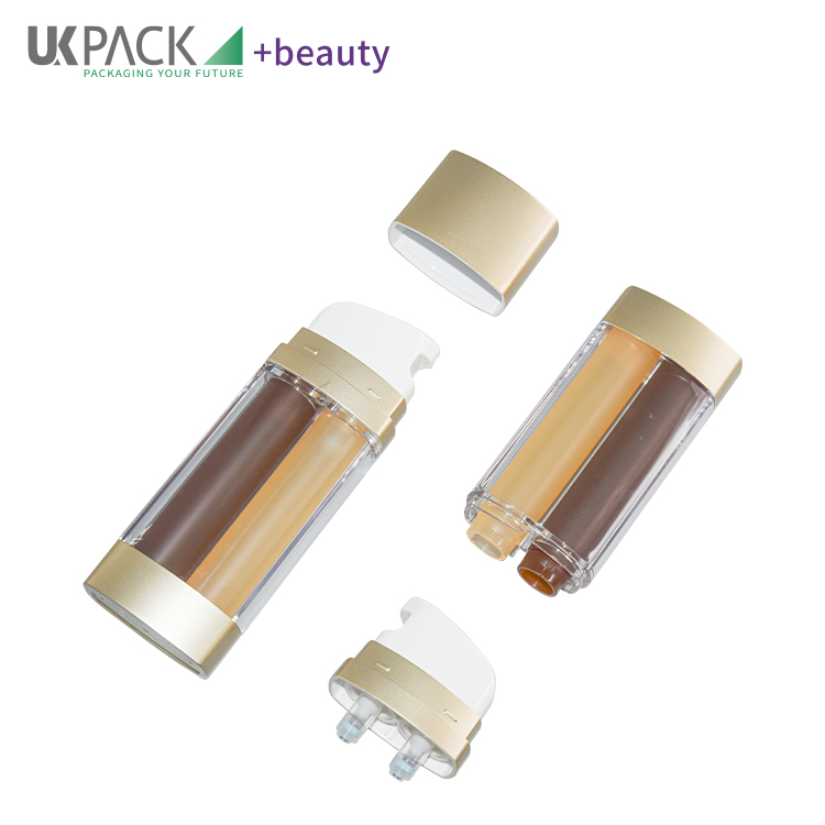 Innovative Double Tube Airless Bottle 15ml*2