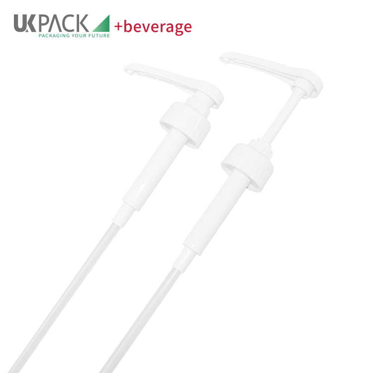 Food Grade Plastic PP Narrow Head Syrup Dispenser Pump 5ml/8ml/10ml Output 38-410 Closure