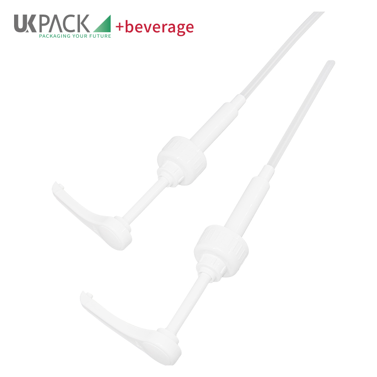 Food Grade Plastic PP Narrow Head Syrup Dispenser Pump 5ml/8ml/10ml Output 38-410 Closure