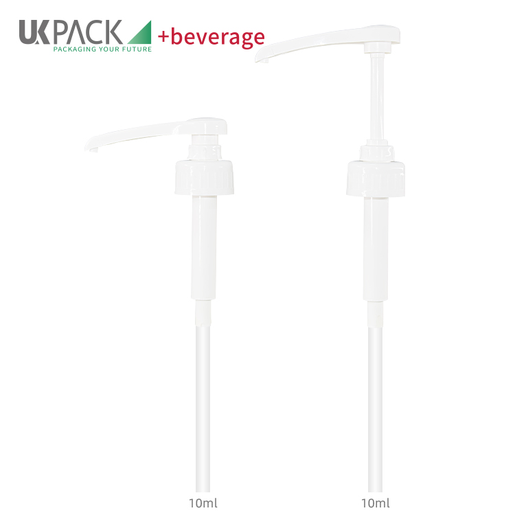 Food Grade Plastic PP Narrow Head Syrup Dispenser Pump 5ml/8ml/10ml Output 38-410 Closure
