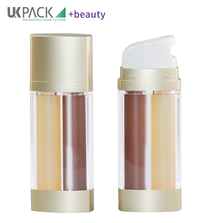 Innovative Double Tube Airless Bottle 15ml*2
