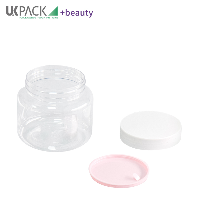 Recyclable Material 300ml PET Cream Jar Cosmetic Body Lotion Skincare Packaging