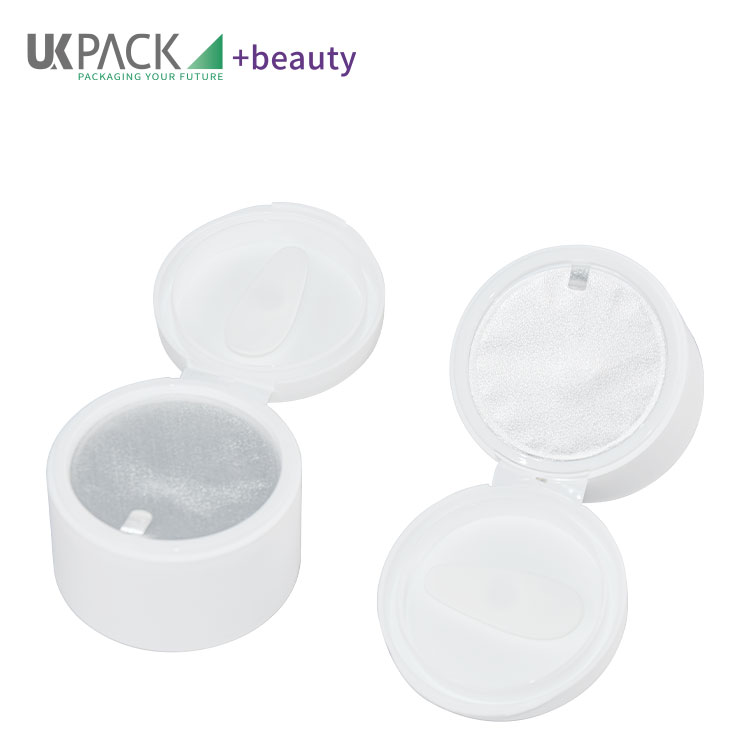 100g PP Flip Cosmetic Cream Jars With Magnet Scoop Aluminum Foil Gasket Sealing