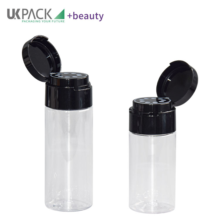 100g 150g PETG Cosmetic Pump Bottle Mens Skincare Packaging For Talcum Loose Powders