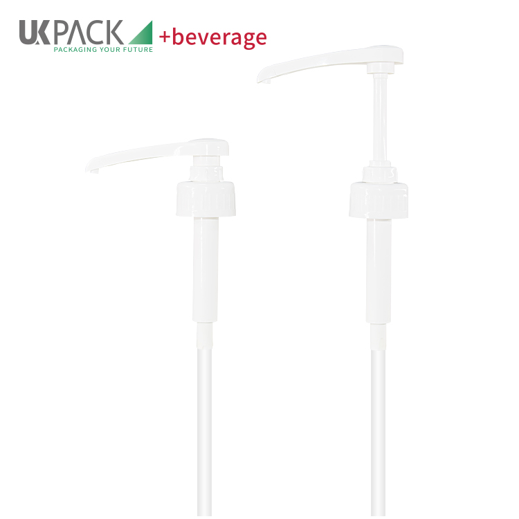 Food Grade Plastic PP Narrow Head Syrup Dispenser Pump 5ml/8ml/10ml Output 38-410 Closure