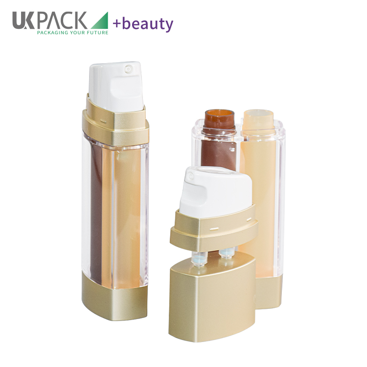 Innovative Double Tube Airless Bottle 15ml*2