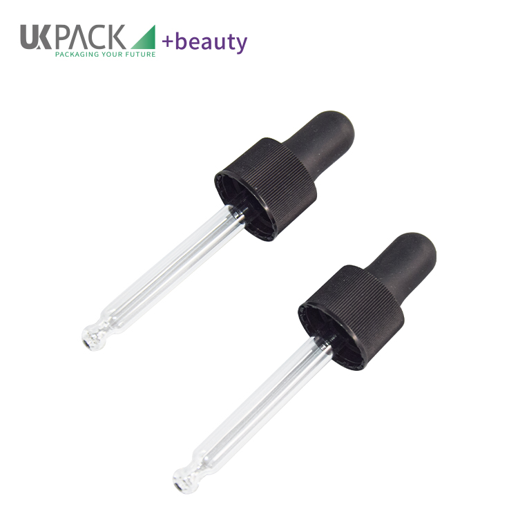 Brown color PET 20ml Cosmetic essence packaging dropper bottle