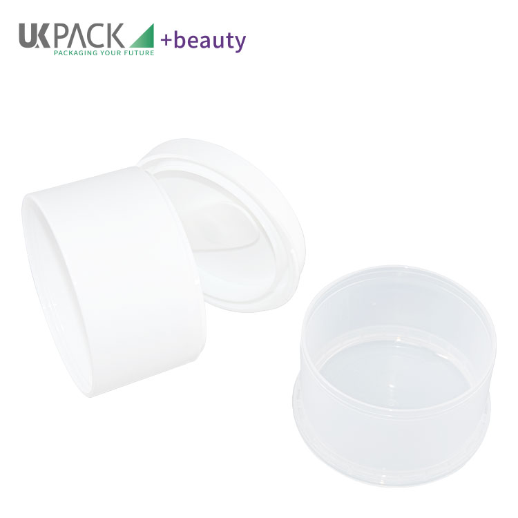 100g PP Flip Cosmetic Cream Jars With Magnet Scoop Aluminum Foil Gasket Sealing