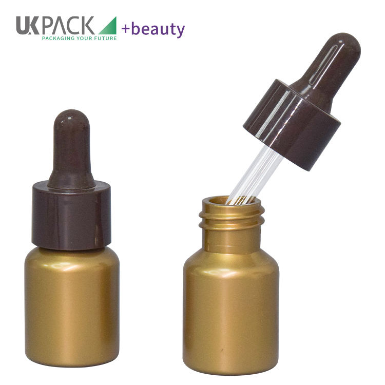 15ml Plastic PET Dropper Bottle For Cosmetic Essence Packaging