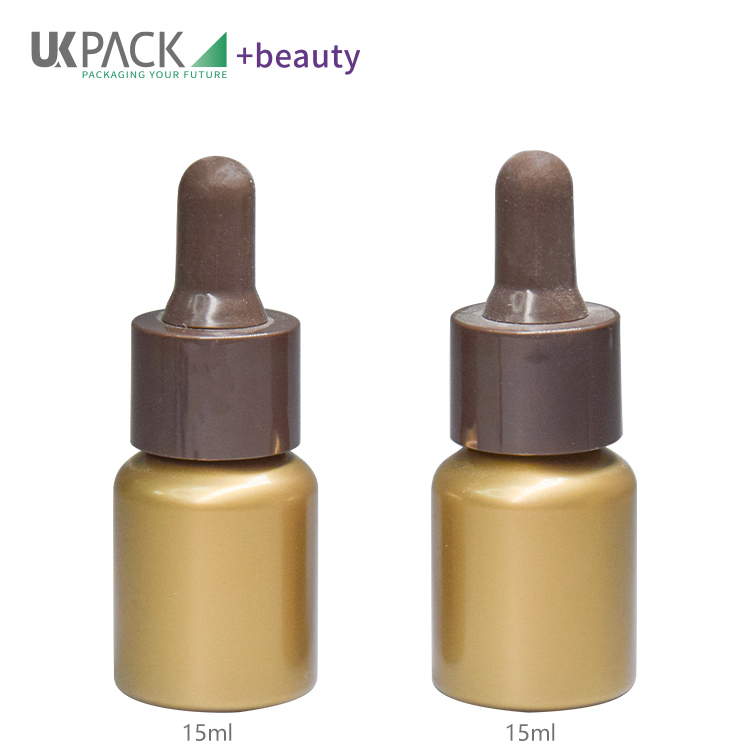 15ml Plastic PET Dropper Bottle For Cosmetic Essence Packaging