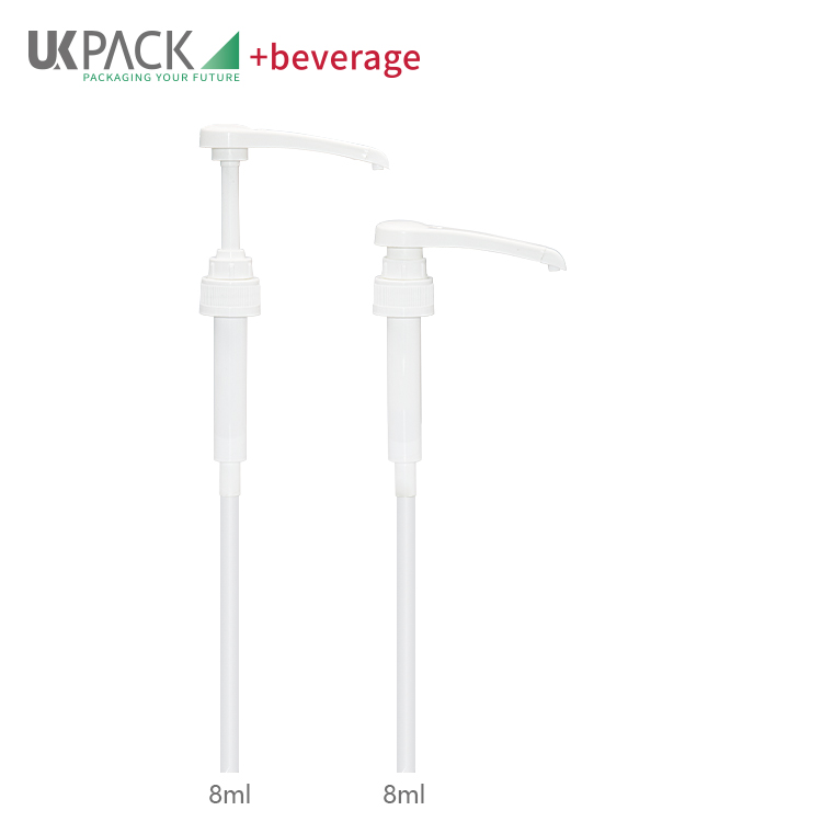 UKS10 Narrow Food Grade Plastic Dispenser Pumps 28/410 For Liquid Creamer Bottle 1883