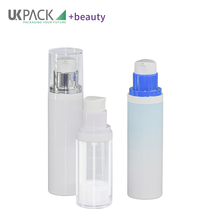 UKA71 White AS Lotion Bottle 30ml 50ml Airless Travel Bottle For Sunscreen Cream Packaging