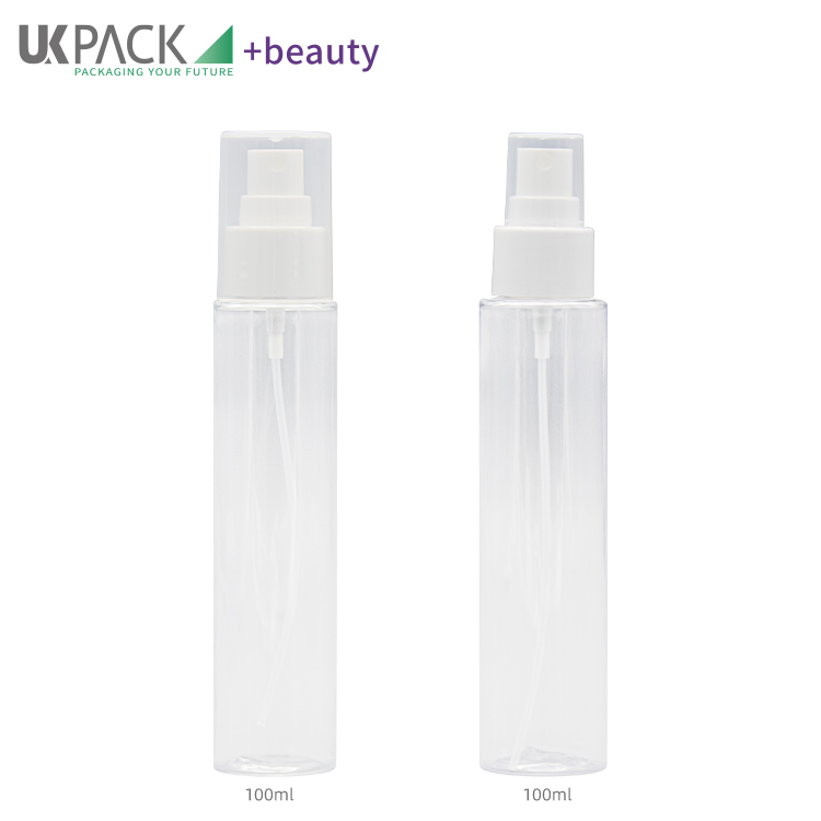 Custom Fine Mist 100ml Cosmetic Spray Bottle PET Makeup Setting Packaging Container