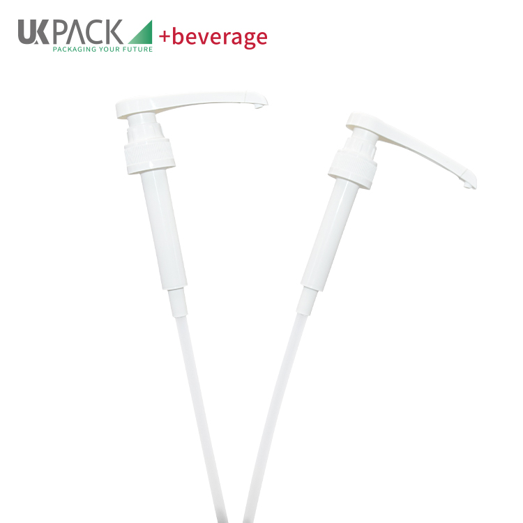 UKS10 Narrow Food Grade Plastic Dispenser Pumps 28/410 For Liquid Creamer Bottle 1883