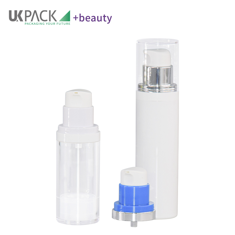 UKA71 White AS Lotion Bottle 30ml 50ml Airless Travel Bottle For Sunscreen Cream Packaging