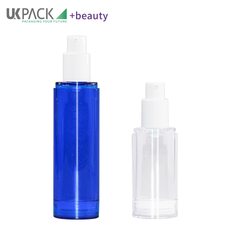 15ml 30ml 50ml Oval Shape Airless Pump Bottles High Transparent PETG Material