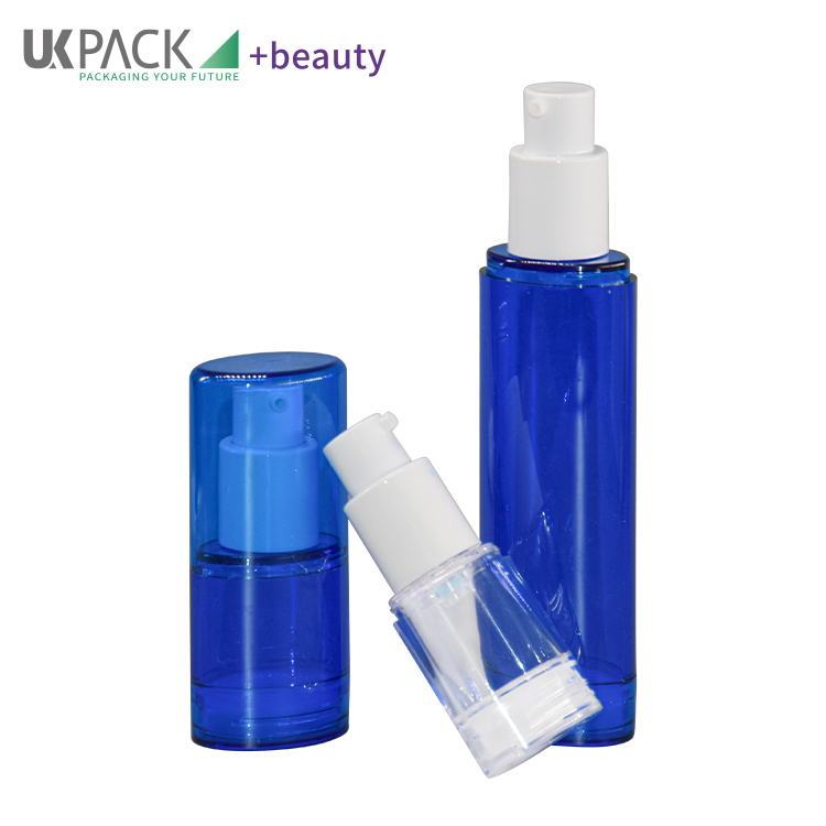 15ml 30ml 50ml Oval Shape Airless Pump Bottles High Transparent PETG Material