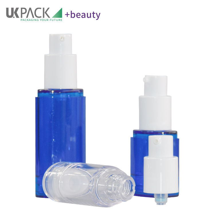 15ml 30ml 50ml Oval Shape Airless Pump Bottles High Transparent PETG Material