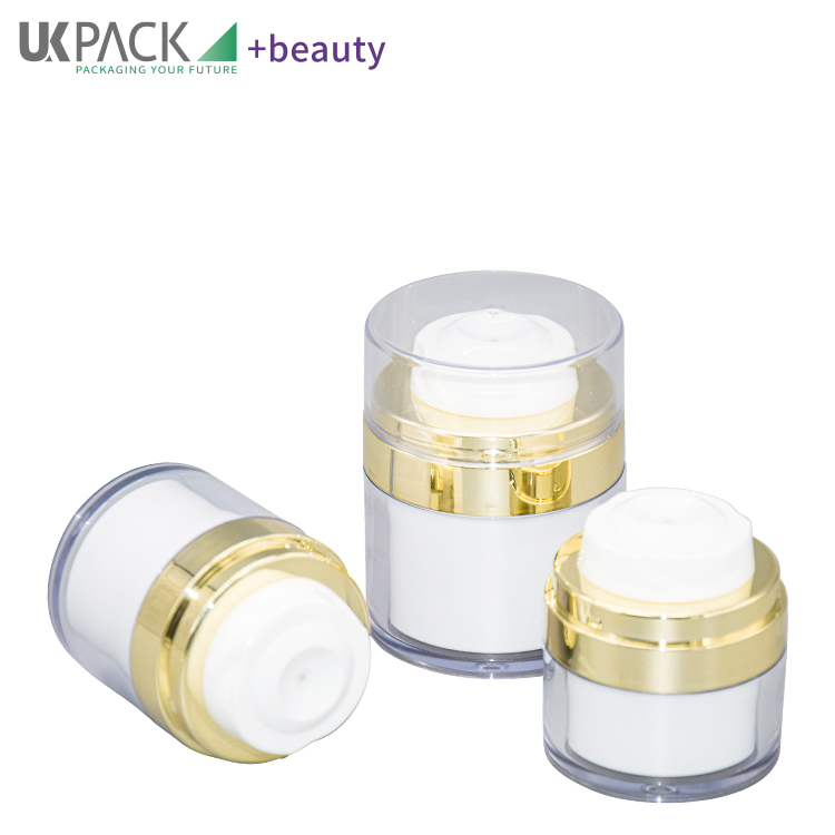 Airless Pump Luxury Cosmetic Cream Jars Packaging UKC59 15g 30g 50g