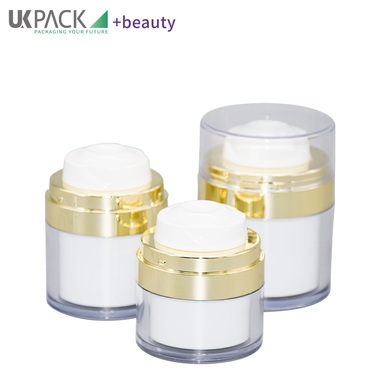 Airless Pump Luxury Cosmetic Cream Jars Packaging UKC59 15g 30g 50g