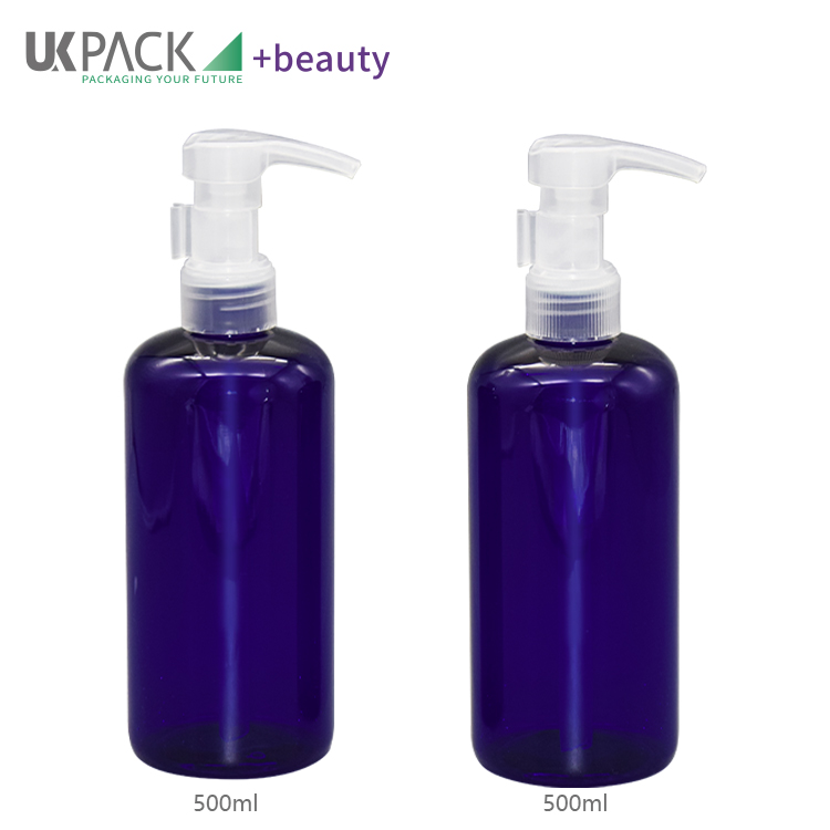 500ml PET Lotion Bottle With Mono All Plastic 28-410 4cc Dosage Dispenser