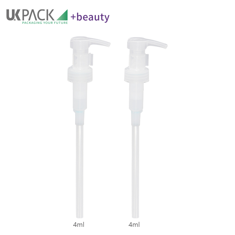 Custom Color 33-410 Mono PCR Lotion Pump Dispenser With 4cc Dosage Packaging