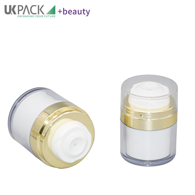 Airless Pump Luxury Cosmetic Cream Jars Packaging UKC59 15g 30g 50g
