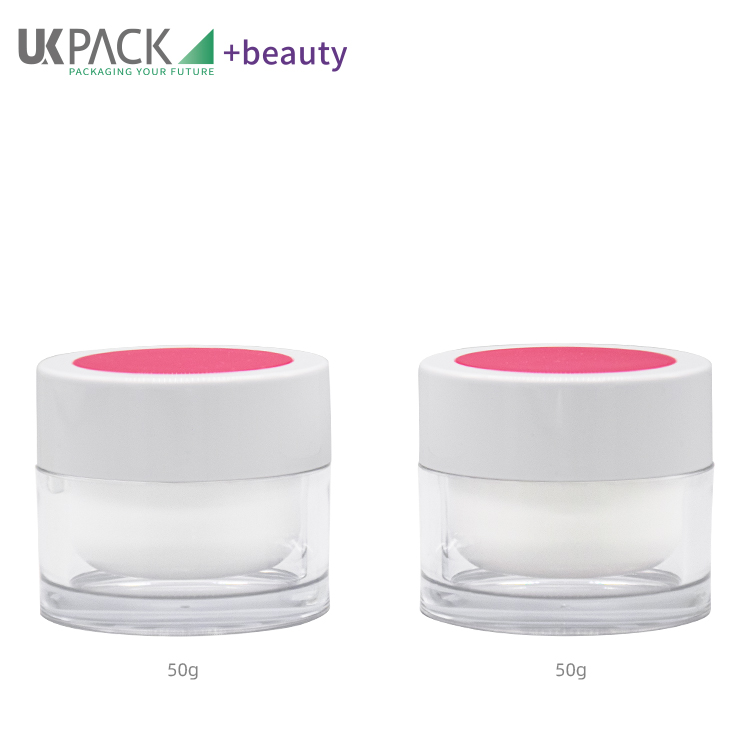50g Leak Proof Cosmetic Cream Jars Full Electroplating Process