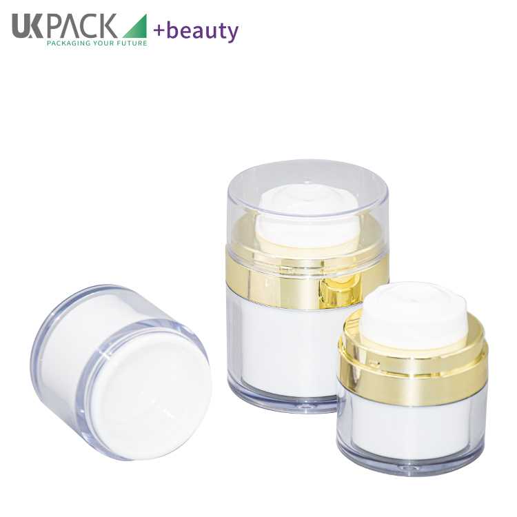 Airless Pump Luxury Cosmetic Cream Jars Packaging UKC59 15g 30g 50g