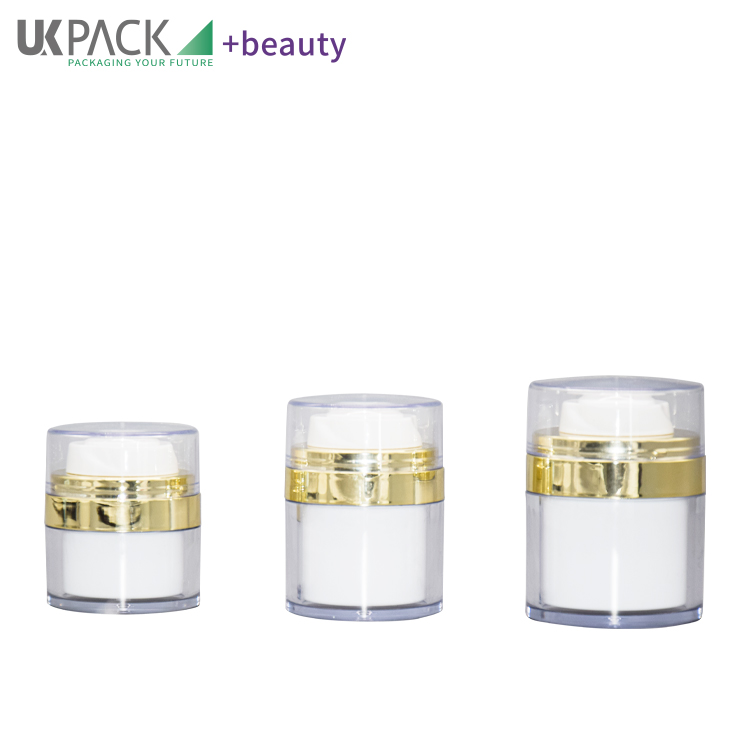 Airless Pump Luxury Cosmetic Cream Jars Packaging UKC59 15g 30g 50g