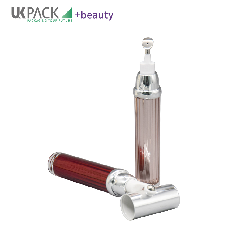 15ml Roller Ball Massage Acrylic Airless Pump Bottles For Skincare Eye Cream Packaging