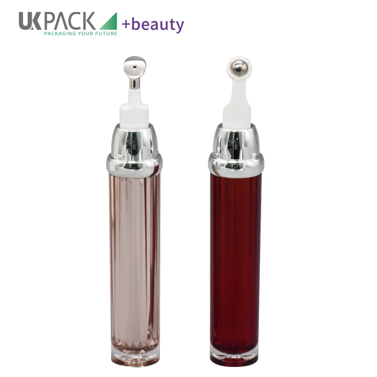 20ml Cosmetic Eye Cream Airless Bottle Anti Aging Serum With Zinc Alloy Pump Head