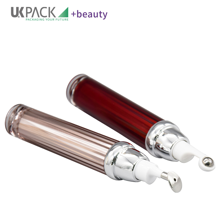 20ml Cosmetic Eye Cream Airless Bottle Anti Aging Serum With Zinc Alloy Pump Head