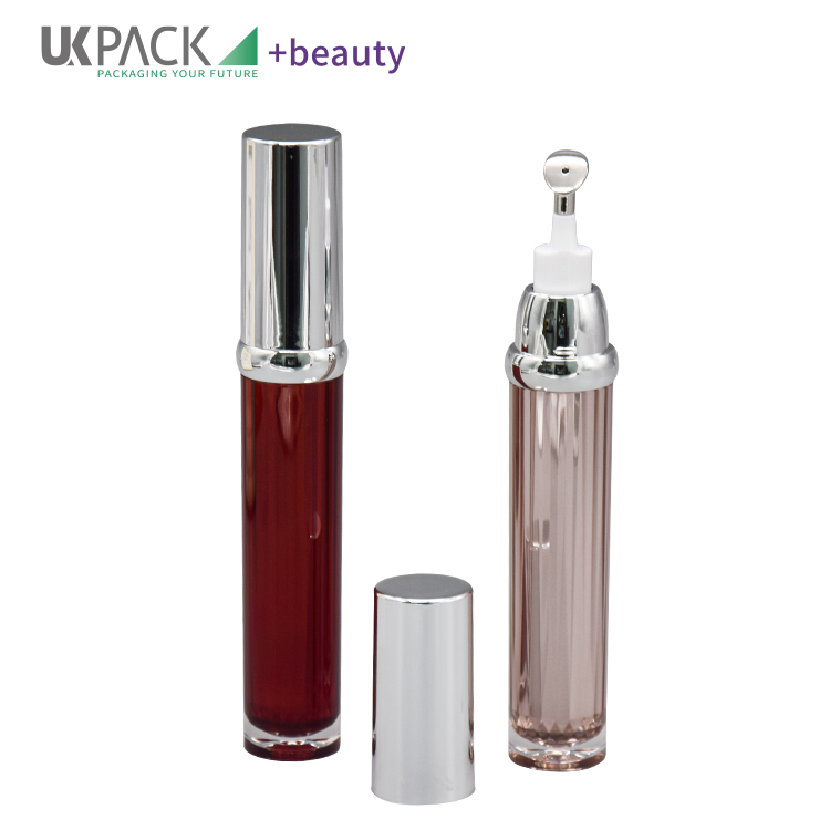 20ml Cosmetic Eye Cream Airless Bottle Anti Aging Serum With Zinc Alloy Pump Head