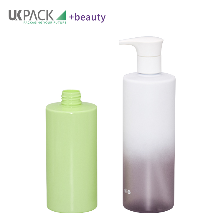 Flat Shoulder Leak Proof PET Lotion Bottle For Body Wash Moisturizer Liquid Soap