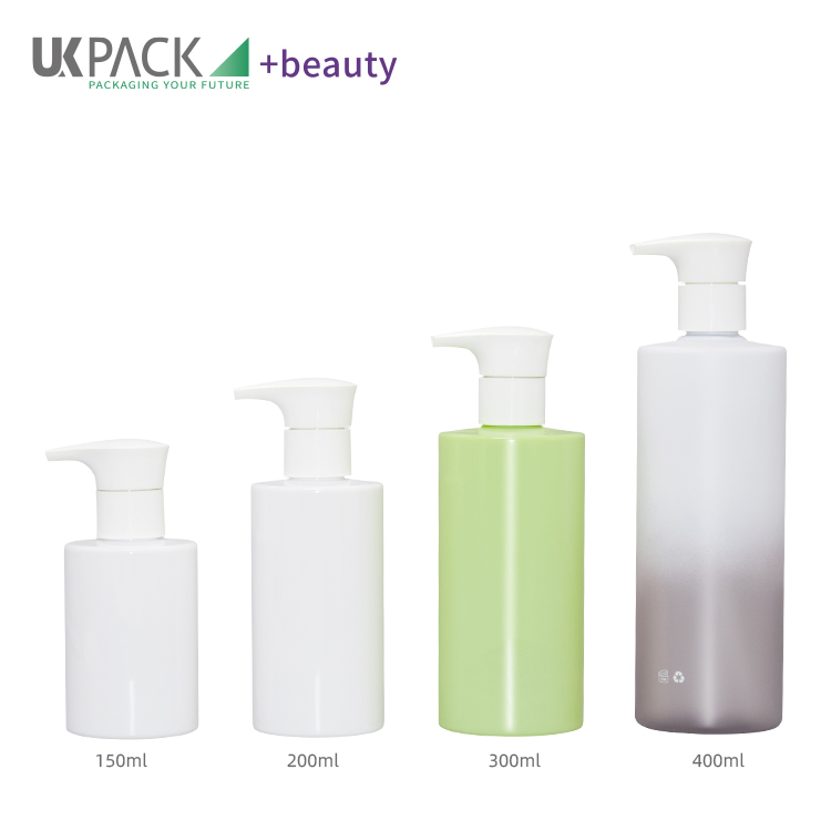 Flat Shoulder Leak Proof PET Lotion Bottle For Body Wash Moisturizer Liquid Soap