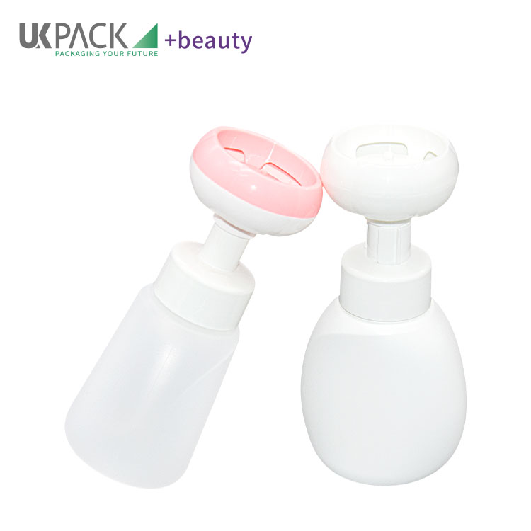 Flower Shape Foam Pump Bottle PP / PE / Soft Touch Children Hand Sanitizer 300ml