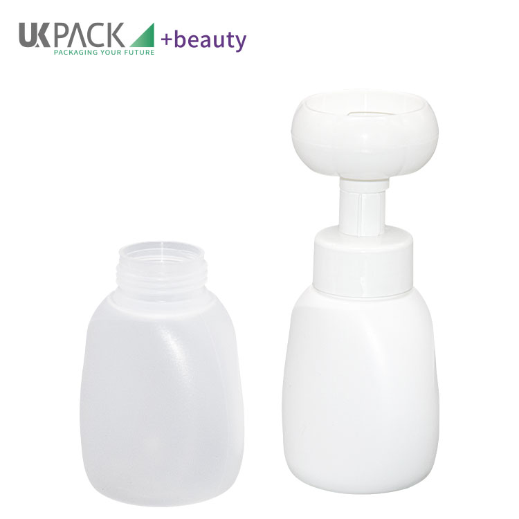 Flower Shape Foam Pump Bottle PP / PE / Soft Touch Children Hand Sanitizer 300ml