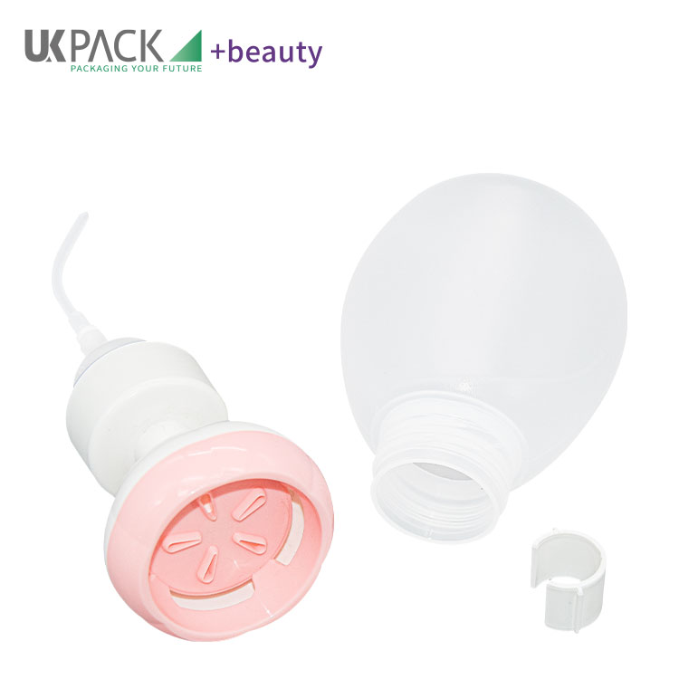 Flower Shape Foam Pump Bottle PP / PE / Soft Touch Children Hand Sanitizer 300ml