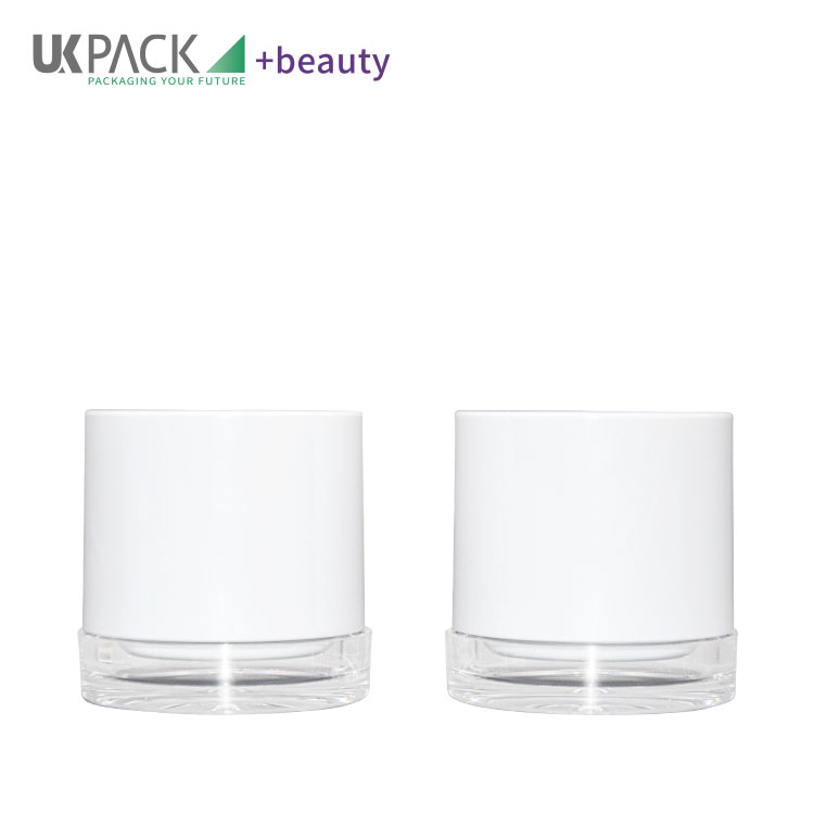 Recyclable Material Face Cream Jar Full Electroplating Process 50g