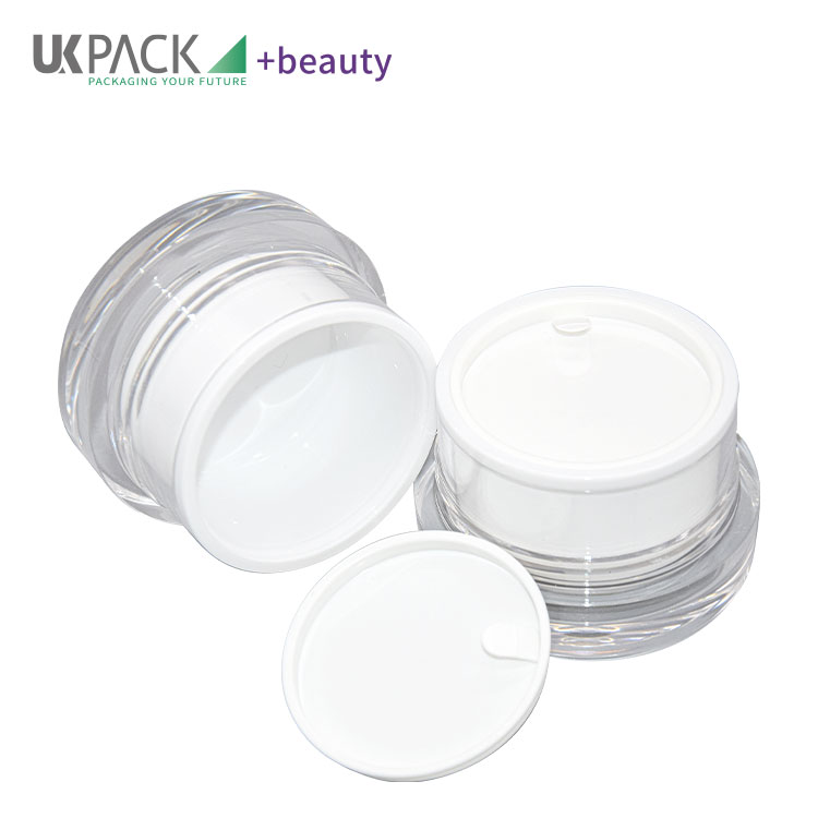 Recyclable Material Face Cream Jar Full Electroplating Process 50g