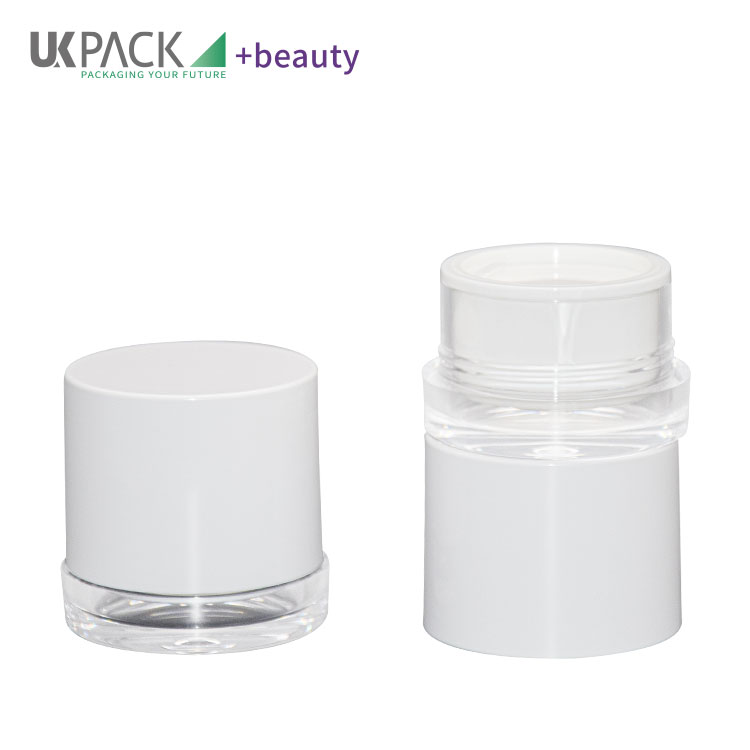 Recyclable Material Face Cream Jar Full Electroplating Process 50g