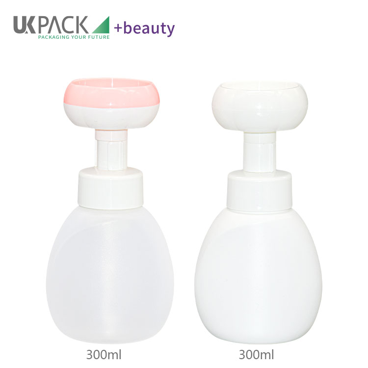 Flower Shape Foam Pump Bottle PP / PE / Soft Touch Children Hand Sanitizer 300ml