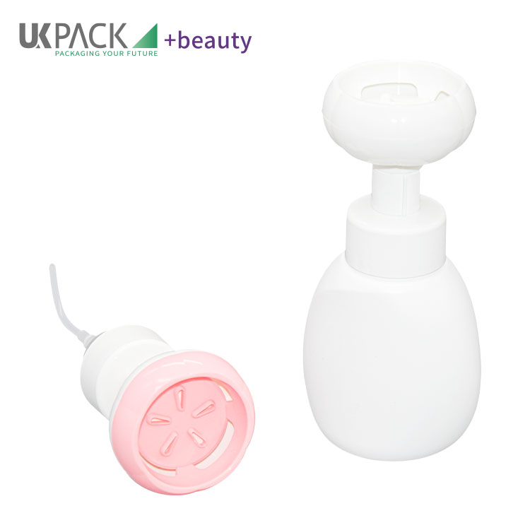 Flower Shape Foam Pump Bottle PP / PE / Soft Touch Children Hand Sanitizer 300ml