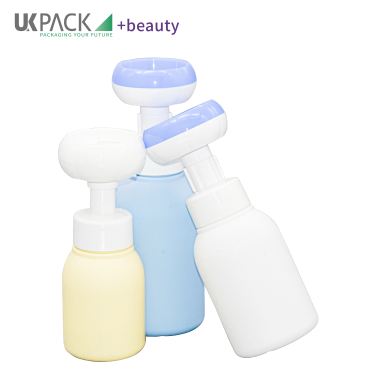 Plastic Empty Flower Shaped Foam Soap Pump Bottle 200ml 300ml 500ml Liquid