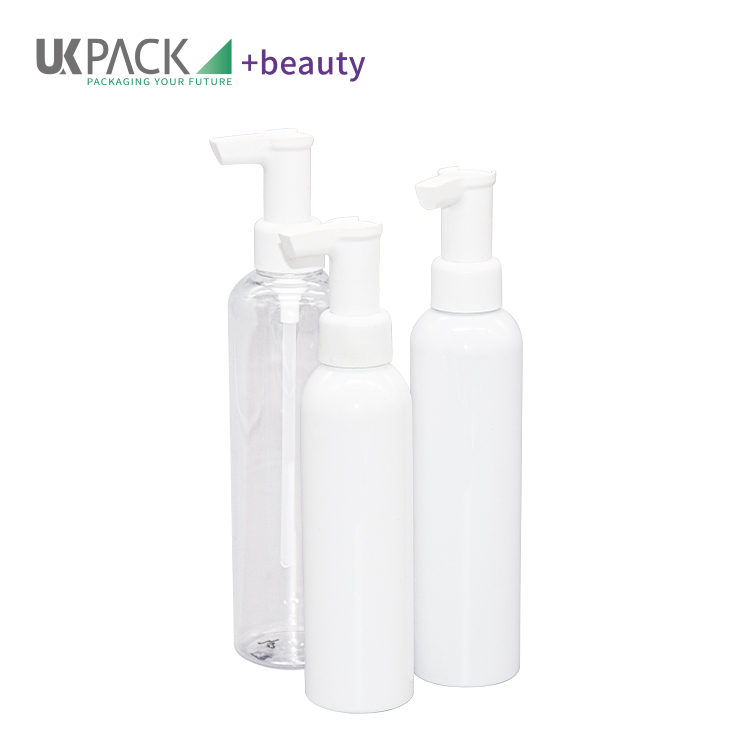 Round Shoulder PET Makeup Remover Bottle Cleansing Oil Packaging 180ml 200ml 300ml