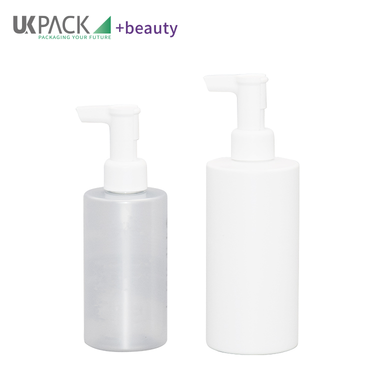 200ml 300ml Makeup Cleansing Oil Pump Bottle Flat Shoulder Cosmetic Remover Bottle