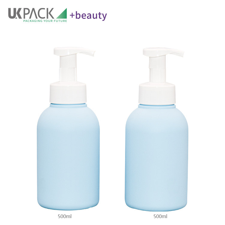 16oz 500ml Foam Pump Bottles Blue Hdpe Pp Hand Wash Packaging