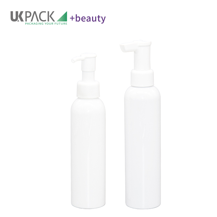 Round Shoulder PET Makeup Remover Bottle Cleansing Oil Packaging 180ml 200ml 300ml
